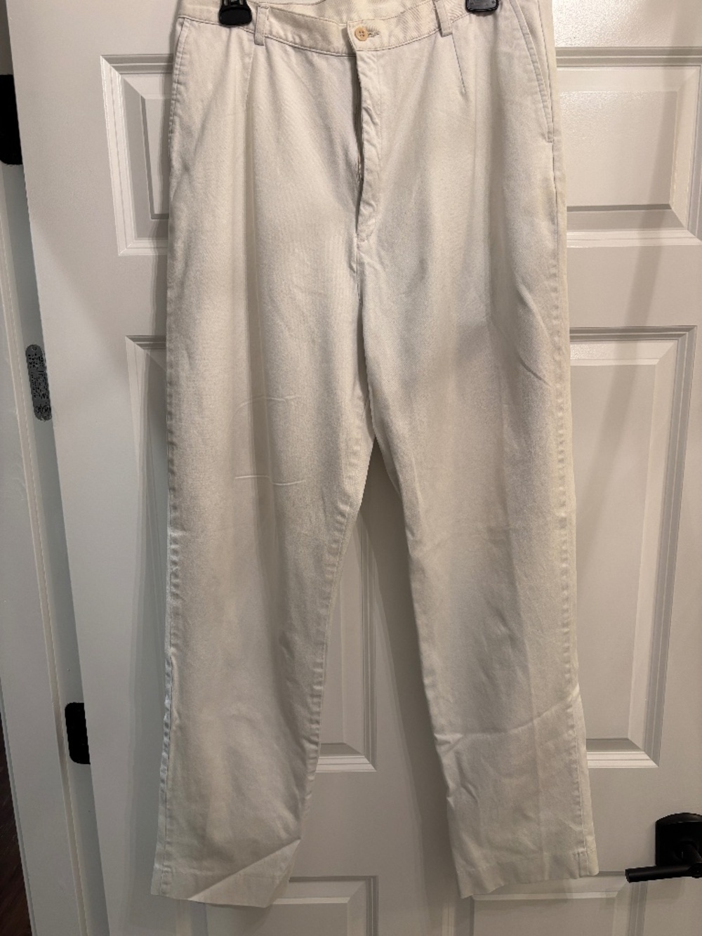 KHAKHI STRAIGHT LEG 95% COTTON PANTS